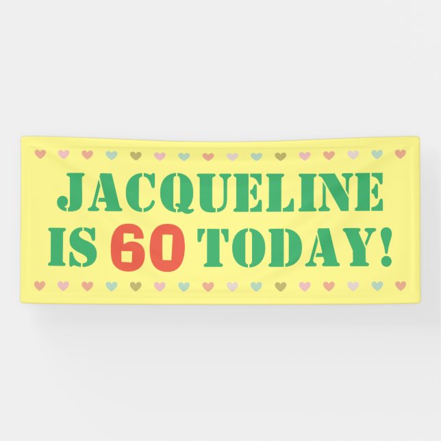 Banderoles Anniversaire 60 ans (Horizontal)