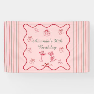 Banderoles Anniversaire Cerise sur le Gâteau