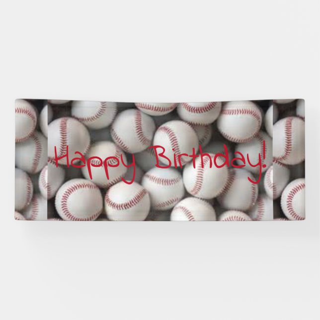 Banderoles anniversaire de base-ball (Horizontal)