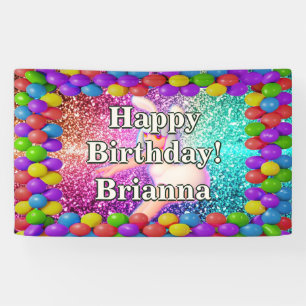 Banderoles Anniversaire de Bunny Pom-pom girl