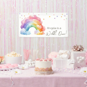 Banderoles Anniversaire de enfant Rainbow Wild One