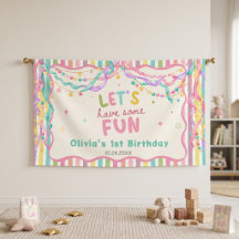 Anniversaire de fille fantaisiste coloré