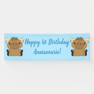 Banderoles Anniversaire de l'orignal bleu