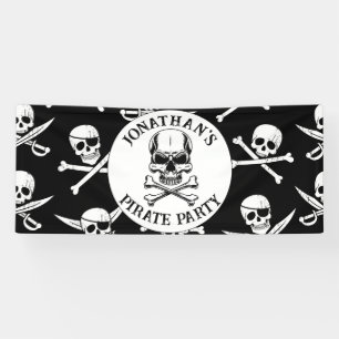 Banderoles anniversaire de pirate sous le thème de la mer