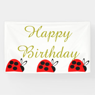 Banderoles Anniversaire de Red Ladybug