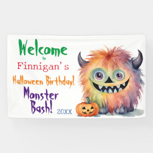 Banderoles Anniversaire d'Halloween Monster Bash