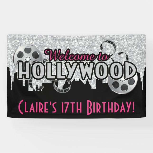 Banderoles Anniversaire d'Hollywood (Horizontal)