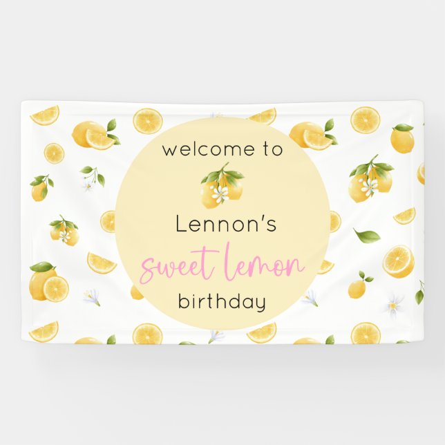Banderoles Anniversaire du citron doux (Horizontal)