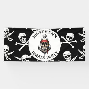 Banderoles Anniversaire du pirate sous la mer