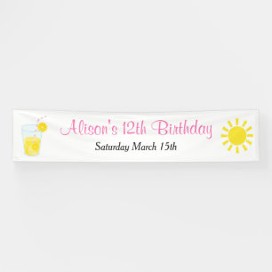 Banderoles Anniversaire du soleil et de la limonade