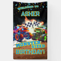 Anniversaire personnalisé de garçon avec un camion