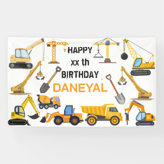 Banderoles Anniversaire Simple de Construction Moderne pour E