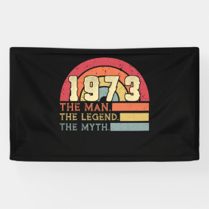 Banderoles Anniversaire vintage de 1973