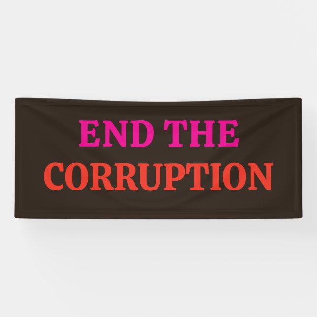 Banderoles Anti Corruption 2026 Élections (Horizontal)