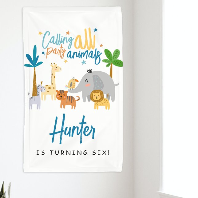 Banderoles Appel à tous les animaux de fête fête fête d'anniv (Créateur téléchargé)