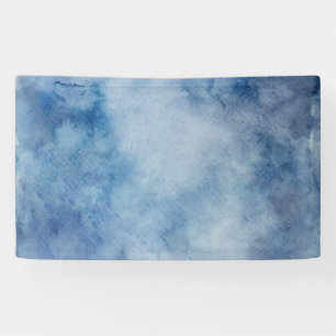 Banderoles Aquarelle bleue Texture