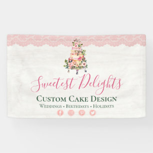 Banderoles Aquarelle de bois rustique Mariage Floral Boulange