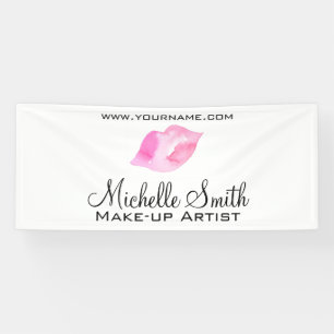 Banderoles Aquarelle rose lèvres maquillage marque