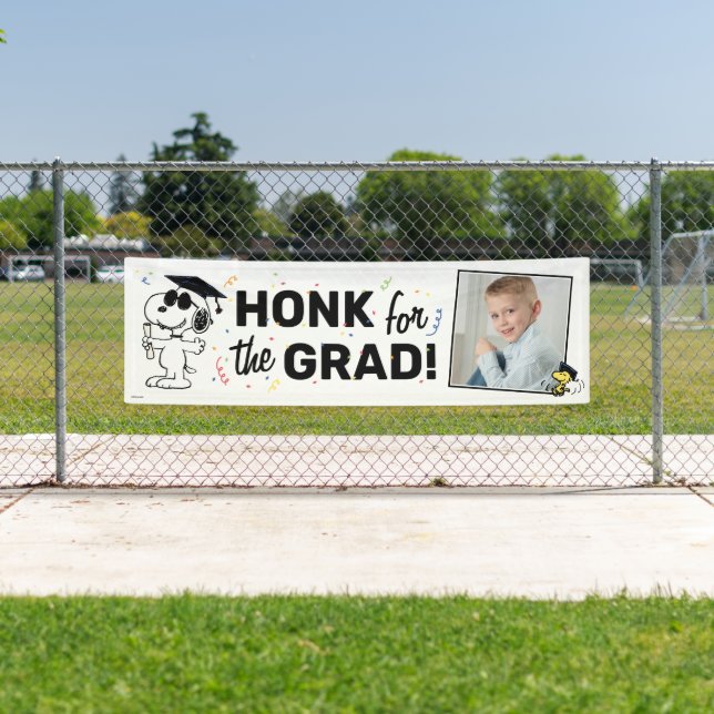 Banderoles Arachides - Snoopy | Honk for the Grad - Photo (En situation)