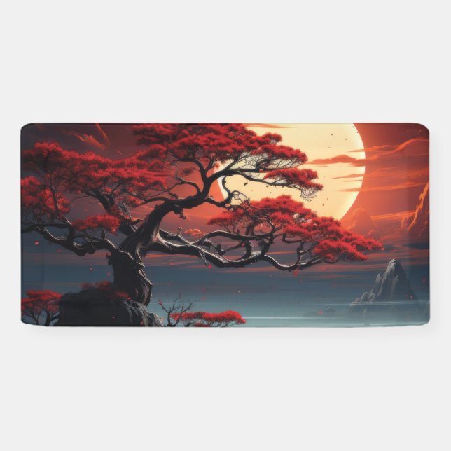 Banderoles Arbre bonsaï (Horizontal)
