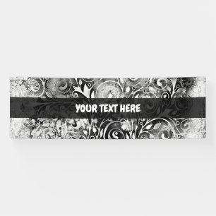 Banderoles Arbre De Vie - Spirales Feuille Grunge Style 1