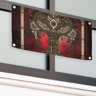Banderoles Arbre de Vie – Steampunk Gothique Celtique 