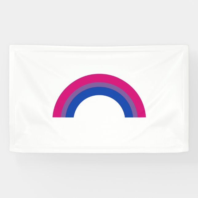 Banderoles Arc-en-ciel bisexuel (Horizontal)