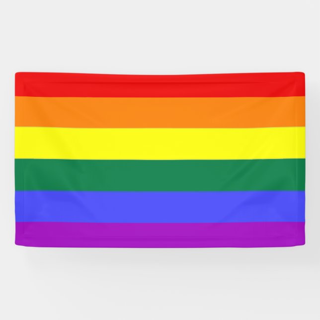Banderoles Arc-en-ciel gay pride (Horizontal)