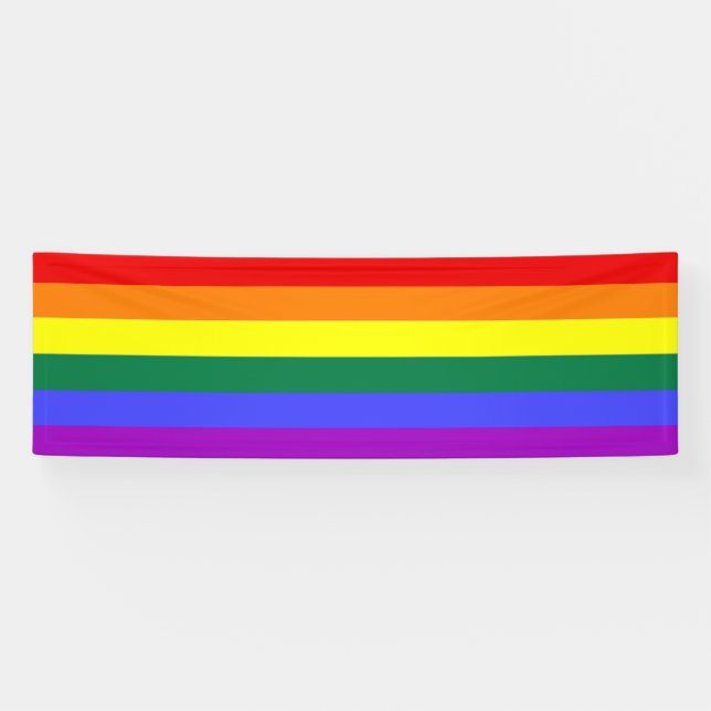 Banderoles Arc-en-ciel gay pride (Horizontal)