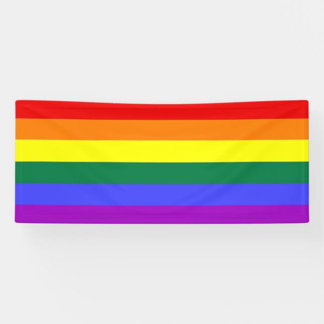 Banderoles Arc-en-ciel gay pride (Horizontal)