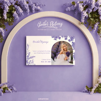 Banderoles Arc lilas Beaux Débuts Design Mariage