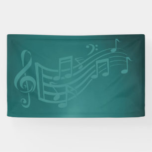Banderoles Arrière - plan de musique ou fond de scène en turq