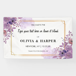 Banderoles Arrière-plan doré Vintage de l'Améthyste en florai