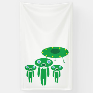 Banderoles arrivée des Aliens