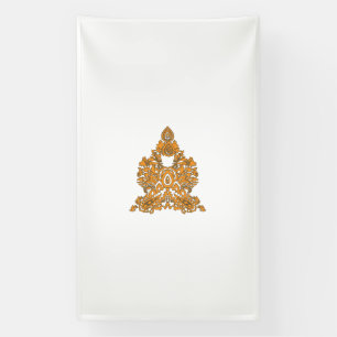 Banderoles Art Floral Paisley ・ Décor Boho Orange