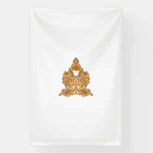 Banderoles Art Floral Paisley ・ Décor Boho Orange