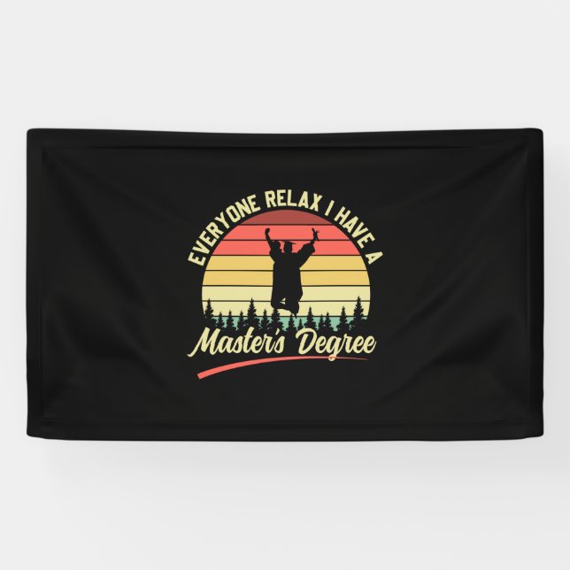 Banderoles Art | J'Ai Un Master (Horizontal)