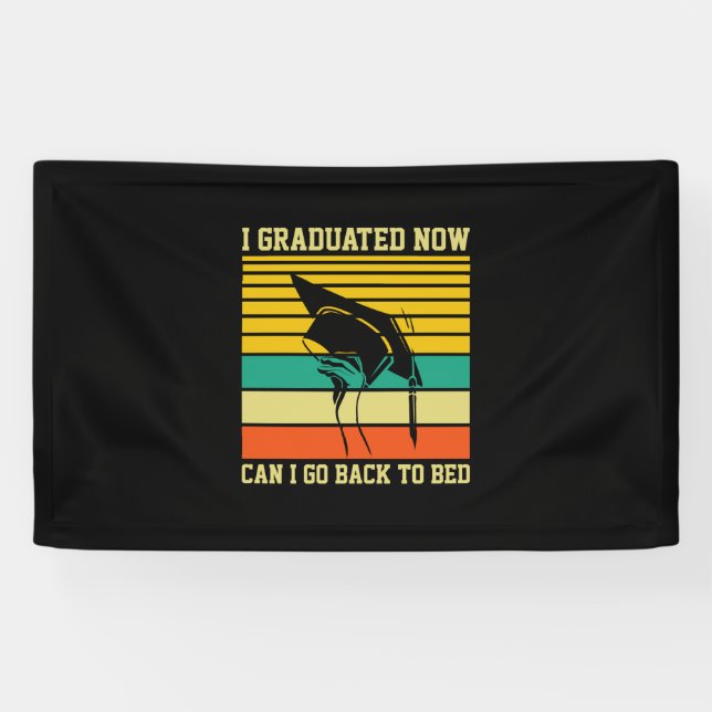 Banderoles Art | Je suis diplômé maintenant (Horizontal)