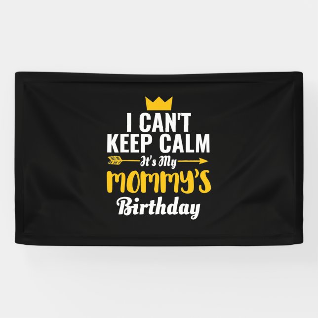 Banderoles Art Mère | C'Est Mon Anniversaire De Maman (Horizontal)