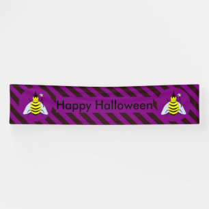 Banderoles Assistant Abeille magique d'Halloween Purple et ba
