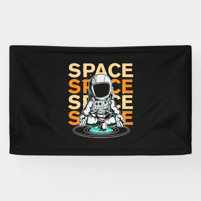 Banderoles Astronaute spatial (Horizontal)