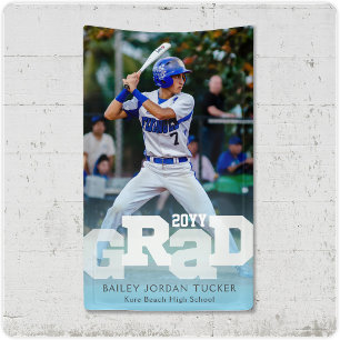 Banderoles Athlète GRAD Sporty Photo Graduation