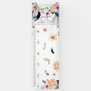 Banderoles Attrape-rêves Féminin Boho   Tableau de Croissance
