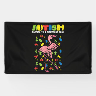 Banderoles Autisme Danser Différents Flamant rose Beat mignon