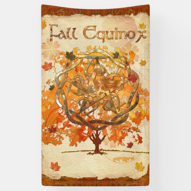 Banderoles Automne Equinox Pagan Wiccan (Vertical)