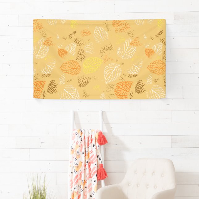 Banderoles Automne, Motif Feuille 4 (En situation)