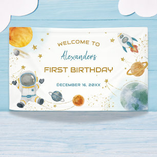 Banderoles Autour de l'espace solaire Premier anniversaire de