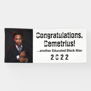 Banderoles Autre Black Man 2022 - Photo de fin d'études