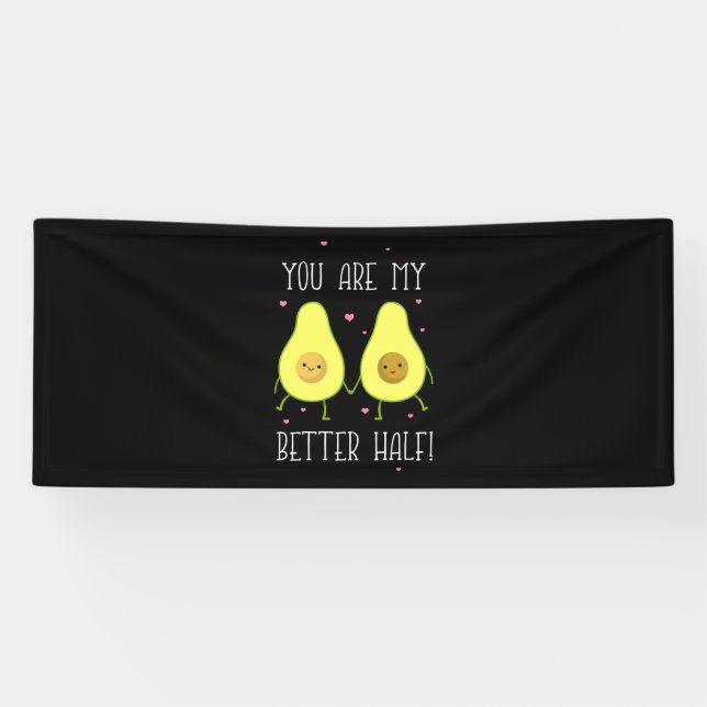 Banderoles Avocado Tu Es Ma Meilleure Moitié (Horizontal)