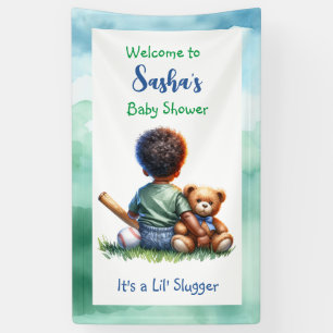 Banderoles Baby Boy of Color avec son Baby shower d'ours en p